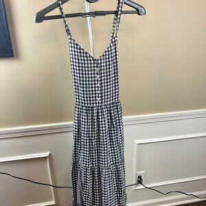 NWOT Old Navy Tiered Gingham Printed Maxi Cami Swing Dress - Large
